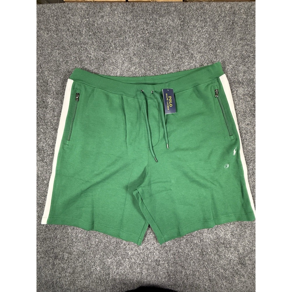 Polo Ralph Lauren Men's Green Shorts with Red/White Stripes 3XB NWT
